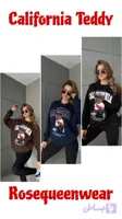 دورس زنانه ترک مدل تدی کالیفرنیا گلدوزی‌دار