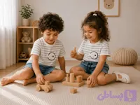 ست تیشرت و شلوارک بچگانه نخ و پنبه | ست اسپرت و راحت لیاکیدز