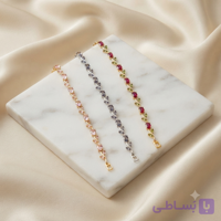 دستبند استیل ترند گل لاله