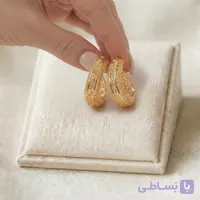 گوشواره مشبک طرح طلا ژِوپینگ مدل ورساچه