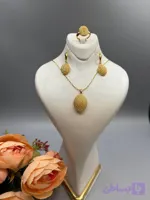 نیم ست طلا ۱۸ عیار مدل آوا کامل زرد کد ۰۴