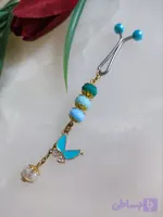 گیره روسری مجلسی طرح پروانه کوچک آویزدار