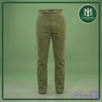 شلوار کنفی سبز تیره مردانه پشت کش
