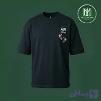 تیشرت گلدوزی جوردن مشکی مردانه
