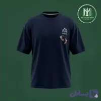 تیشرت گلدوزی جوردن سرمه‌ای مردانه