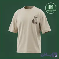 تیشرت گلدوزی جوردن استخوانی مردانه