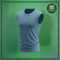 آستین‌حلقه‌ای بادی مردانه – آبی آسمانی