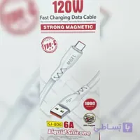 کابل شارژ سیلیکونی تایپ سی SJ-806 6A