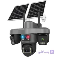دوربین دو پنل سولار سیمکارتی ۴ لنز سه موتوره