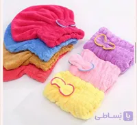 کلاه حمام پاپیون‌دار ، کلاه دوش محافظ مو ضدآب با طراحی فانتزی