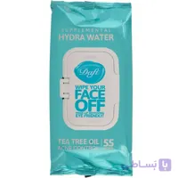 دستمال آرایش پاک کن دافی HYDRA WATER تعداد 55 عدد