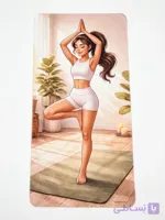 حوله باشگاهی طرح یوگا اسپرت سایز ۱۰۰×۵۰ (کد ۱۴۰)