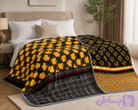 پتو دو رو طرح برند سایز دو نفره