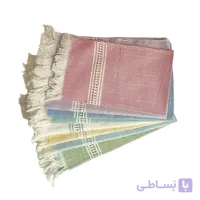 حوله دست و صورت پنبه ای رنگی
