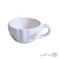 فنجان قهوه مدل رز طلایی
