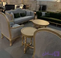 مبل کلاسیک مدل فرانسوی مینیمال با چستر تولیدی مبل شاملو