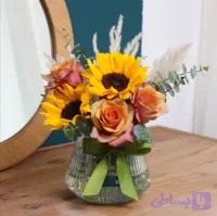 گلدان شیشه‌ای ژیانا کد 11514