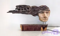 مجسمه چوبی مفهومی مدل باد
