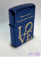 فندک زیپو اصلی کد ZA_3_37C love arabesque blue