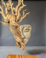 مجسمه چوبی مفهومی مدل چشم