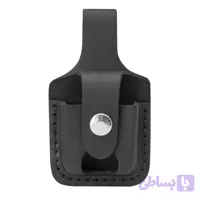 کیف چرمی مشکی زیپو مدل Thumb Notch (LPTBK)