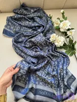شال آبی طوسی ck