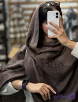 شال قهوه ای طرح ck
