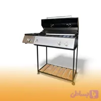 باربیکیو ۸۰ سانت گازی با پلوپز ۳۰ سانتی پایه ساده