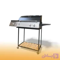 باربیکیو ۷۰ سانت گازی با پلوپز ۳۰ سانتی پایه ساده
