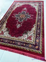 فرش کاشان گبه ماشینی زمینه زرشکی کد 4114