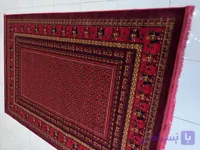 فرش کاشان گبه زمینه سرمه ای کد طرح 4113