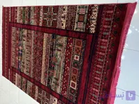 فرش ماشینی کاشان زمینه زرشکی طرح 4112