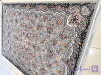 فرش طرح رها زمینه نقره ای کد 1035