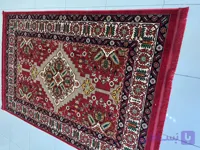 فرش طرح قجری زمینه لاکی کد 4126