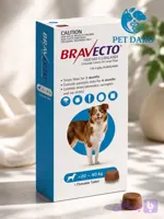 قرص ضد کک و کنه سگ نژاد متوسط (40_20 KG) براوکتو ترکیه Bravecto Flea and Tick Chew Dogs (20_40 kg)