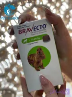 قرص ضد کک و کنه سگ نژاد متوسط(20_10 KG) براوکتو ترکیه Bravecto Flea and Tick Chew Dogs Turkey (10_20 kg