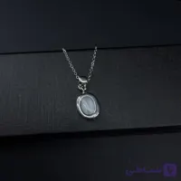 پلاک سنگ نقره ای