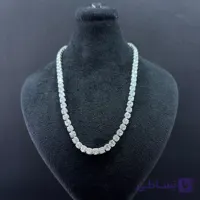 گردنبند تنیسی ریز نقره‌ای