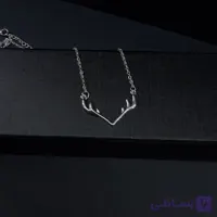 پلاک شاخ گوزن نقره ای