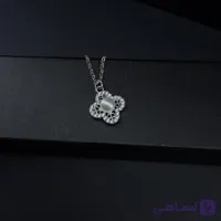 پلاک ونکلیف مرواریدی نقره ای