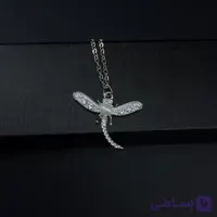 پلاک سنجاقک نقره ای