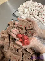 بستنی خشک با تکه میوه پفکی فله و جار