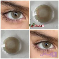 لنز رنگی چشم سبز عسلی ماشی کد 5994