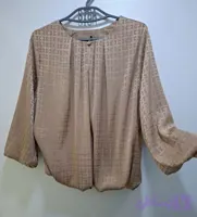 شومیز مجلسی آستردار نسکافه ای