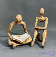 مجسمه زوج کتابخوان متفکر- کد۲