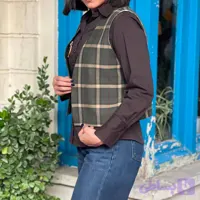 جلیقه چهارخونه کشمیر
