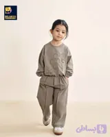 ست کراپ و شلوار دخترانه پاگو طرح گل مناسب 3 تا 9 سال کد 102