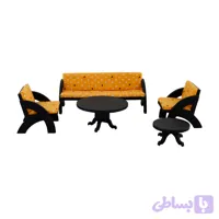 اسباب بازی مبل چوبی رنگ مشکی مدل R