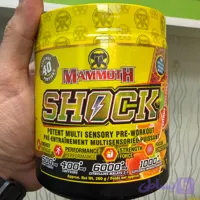 پودر پمپ قبل از تمرین شاک ماموت 330 گرم | Mammoth Shock High Intensity Pre-Workout