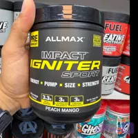 پودر پمپ قبل از تمرین ایمپکت ایگنایتر اسپورت آل‌مکس 320 گرم (50 سروینگ) | ALLMAX Nutrition Impact Igniter Sport 320g